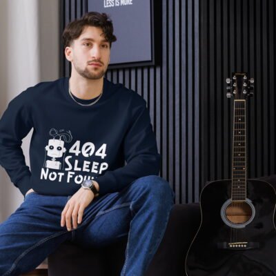 404 Sleep Not Found Unisex eco sweatshirt