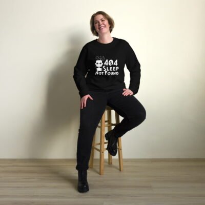 404 Sleep Not Found Unisex organic sweatshirt