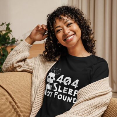 404 Sleep Not Found Women's Relaxed T-Shirt