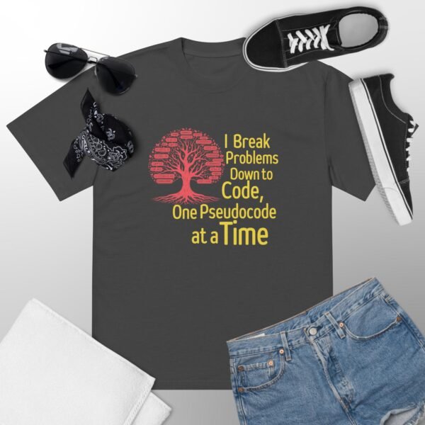 I Break Problems Down to Code, One Pseudocode at a Time Oversized faded t-shirt