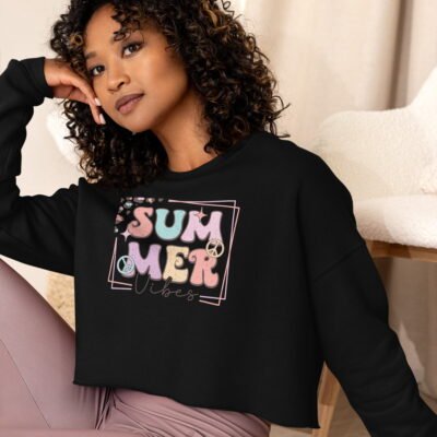 SUM-MER vibes Crop Sweatshirt