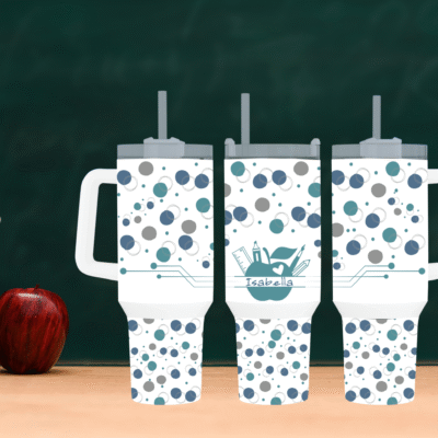 Meet Your New Classroom Hero: The Custom Name 40oz Travel Mug with Handle
