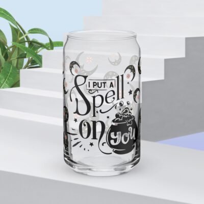 Enchant Your Sips with the 'I Put a Spell on You' Can-Shaped Glass - 16 oz