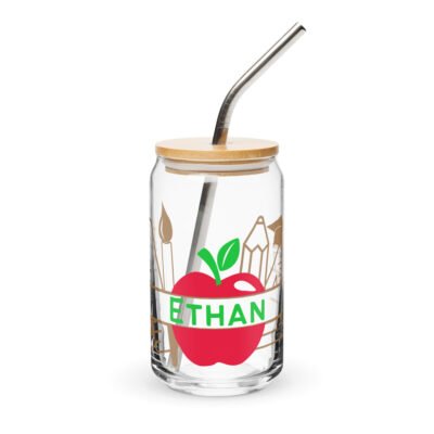 Stylish Colorful Can-Shaped Glass for Your Name