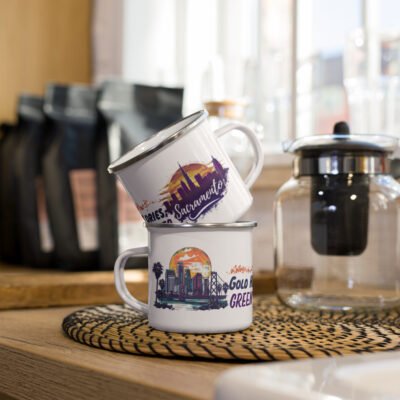 Sacramento Capital City Enamel Steel Mug - California Enamel Mug Gift for Kids & Adults