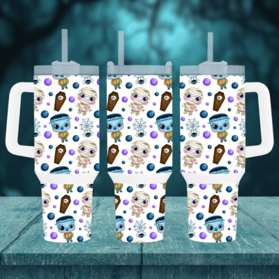 Sip in Style with Our Ghostly Brews 40oz Travel Mug!