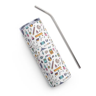 Shapes & Sips: Geometry in a Cup Stainless steel tumbler