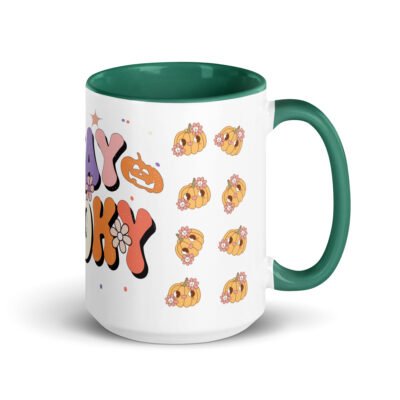 Stay Spooky & Hydrated: Halloween Mug with Color Inside