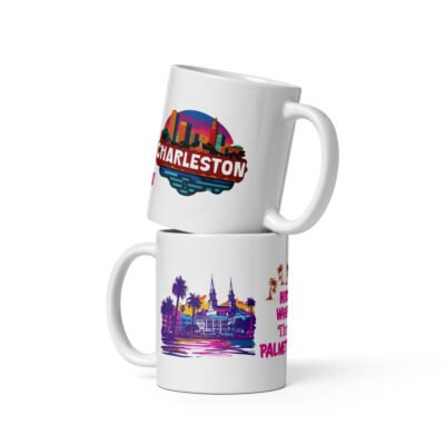 Charleston White glossy mug