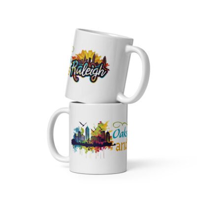 Raleigh White glossy mug