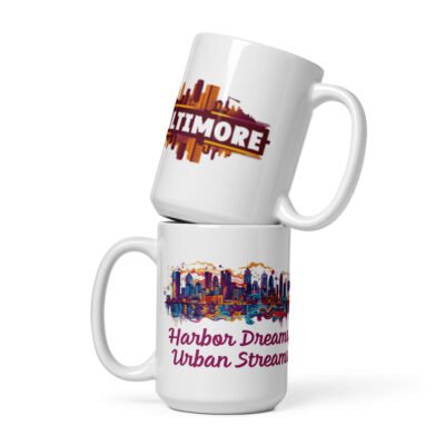 Baltimore White glossy mug