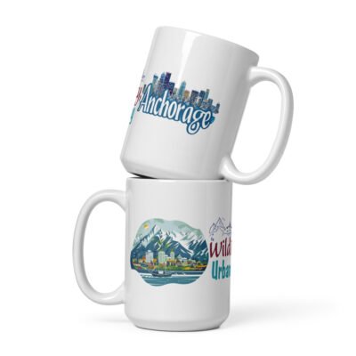 Anchorage White glossy mug