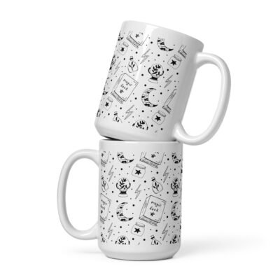Midnight Haunts: Glossy Mug for Halloween Sips
