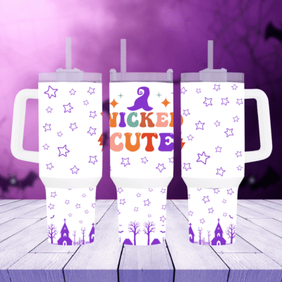 Wickedly Hydrating: 40oz Halloween Travel Mug with Handle