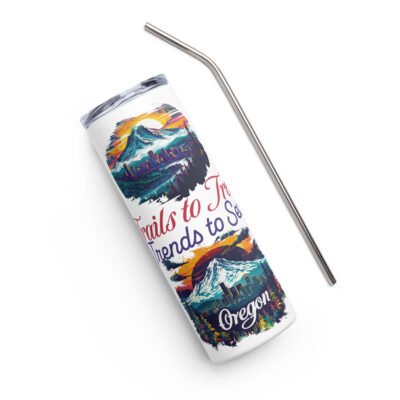 Usa states printed Stainless steel tumbler, Oregon 20oz tumbler