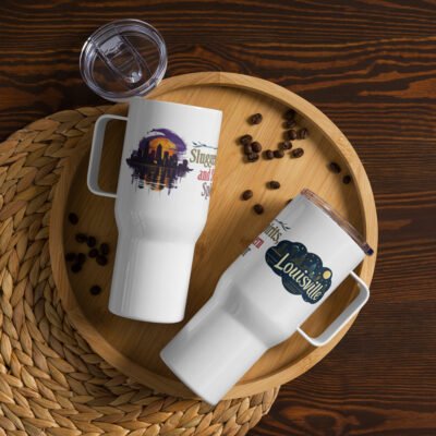 Louisville: Sluggers, Spirits, and Southern Splendor Travel mug with a handle